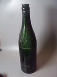 Green beer bottle height 28 cm, photo number 2