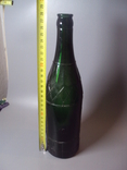 Green beer bottle height 28 cm, photo number 3