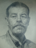 1949 портрет мужчины В.С.Куткин народный худ.Украины, фото №2