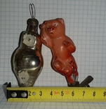 Елочные игрушки сова и медведь ссср, фото №9