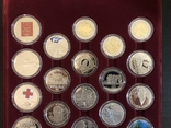 Полный набор медноникелевых монет НБУ 2018 года в планшете, фото №3