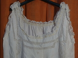 Нічна сорочка Італія 19 століття з ініціалами, фото №3