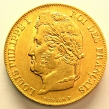 Франция 20 франков 1840 г., фото №2