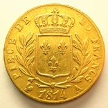 Франция 20 франков 1814 г., фото №3