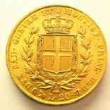 Сардиния 20 лир 1832 г., фото №3