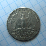 США 25 центов 1987 года.Р, фото №4