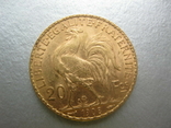 20 франков 1908 год Франция, numer zdjęcia 3