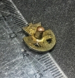 Значок-миниатюра POS 12 мм. Остатки позолоты., фото №4