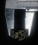 Значок-миниатюра POS 12 мм. Остатки позолоты., фото №5
