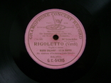 Пластинка граммофонная RIGOLETTO (Verdi), фото №3
