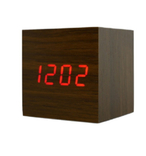Электронные настольные часы в виде деревянного бруска LED, фото №2
