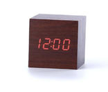 Электронные настольные часы в виде деревянного бруска LED, фото №4