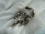 Серебряное Кольцо Перстень Скорпион Массивное 3D Размер 18.75 Серебро 925 проба 716, фото №8
