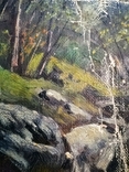 Картины парные 2 шт. " Лесной ручей и древние развалины" 1902 г., фото №4