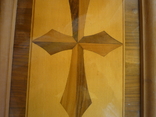 Старый большой деревянный поднос с мальтийским крестом венгрия, фото №4