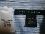 Рубашка полоска хлопок 58 60 62 Banana Republic, numer zdjęcia 6
