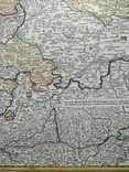 1750 Баден-Вюртемберг Германия Штутгарт Баден-Баден (огромная карта 55х65) СерияАнтик, фото №9