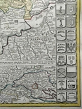 1750 Баден-Вюртемберг Германия Штутгарт Баден-Баден (огромная карта 55х65) СерияАнтик, фото №10