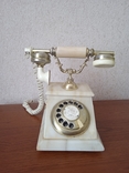 Телефон ретро мрамор или оникс  3,5 кг, фото №9