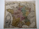 1741 Франция, Хоманн (огромная карта 64х55 Верже) СерияАнтик, фото №3