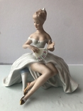 Фарфоровая статуэтка Танцовщица с веером. Wallendorf., фото №2
