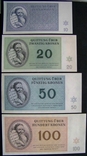 10,20,50,100 крон 1943 г. Терезиенштадт. Гетто. 3 Рейх.Unc., фото №3