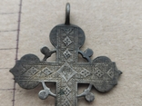 Наперсный крест в эмалях с клеймом мастера 8 см., фото №8