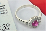 Кольцо перстень серебро 925 проба 2.12 грамма размер 18 пробы не видно, фото №4