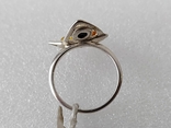 (3) Серебряное кольцо 925 пробы с янтарем, фото №7