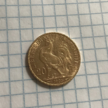 20 франков золото "Петух" Франция 1905г., фото №3