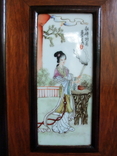 Картина Жрица. Япония, ХІХ век. Живопись на фарфоре., фото №5