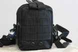 Тактическая универсальная сумка - с ремнём mini warrior с системой m.o.l.l.e (черная), фото №4
