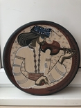 Декоративная настенная тарелка ЛКСФ. Гуцул со скрипкой., фото №2