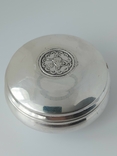 Коробочка шкатулка серебро 900 проби, фото №4