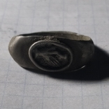 Римский перстень рукопожатие серебро копия, фото №2
