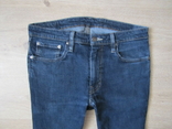 Модные мужские зауженные джинсы Levis 511 100 оригинал рефлективный селвидж, фото №3
