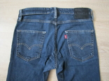 Модные мужские зауженные джинсы Levis 511 100 оригинал рефлективный селвидж, photo number 5