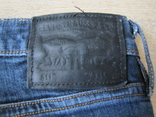 Модные мужские зауженные джинсы Levis 511 100 оригинал рефлективный селвидж, photo number 7