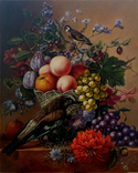 Arnoldus Bloemers - Натюрморт с фруктами (копия) 50х40 см. масло холст на подрамнике, фото №4