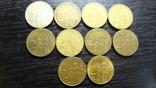 2 динара Сербія (порічниця) 10шт, всі різні, фото №2