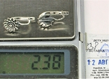 Серьги серебро 925 проба 2.38 грамма, фото №7