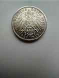 Німецька імперія 3 марки, 1913 25 років правління Вільгельма II, фото №2