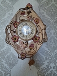 Часы настенные керамика,ручной работы ,художественного фонда УССР,Одесский ХПК, фото №2