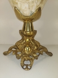 Керамічна вінтажна ваза з бронзою арт. 0113, фото №4