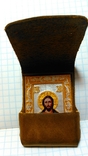Иконка "Иисус Христос". Миниформат. + Чехол натуральная кожа, фото №4
