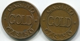 2 GOLD Casino Tokens, photo number 3