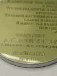 Памятник А.С.Пушкину настольная медаль, фото №7