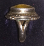Перстень с жолтым камнем 925 пр., фото №6