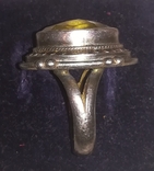 Перстень с жолтым камнем 925 пр., фото №7