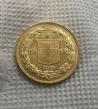 20 франков 1890 год Швейцария золото 6,45 грамм 900, фото №3